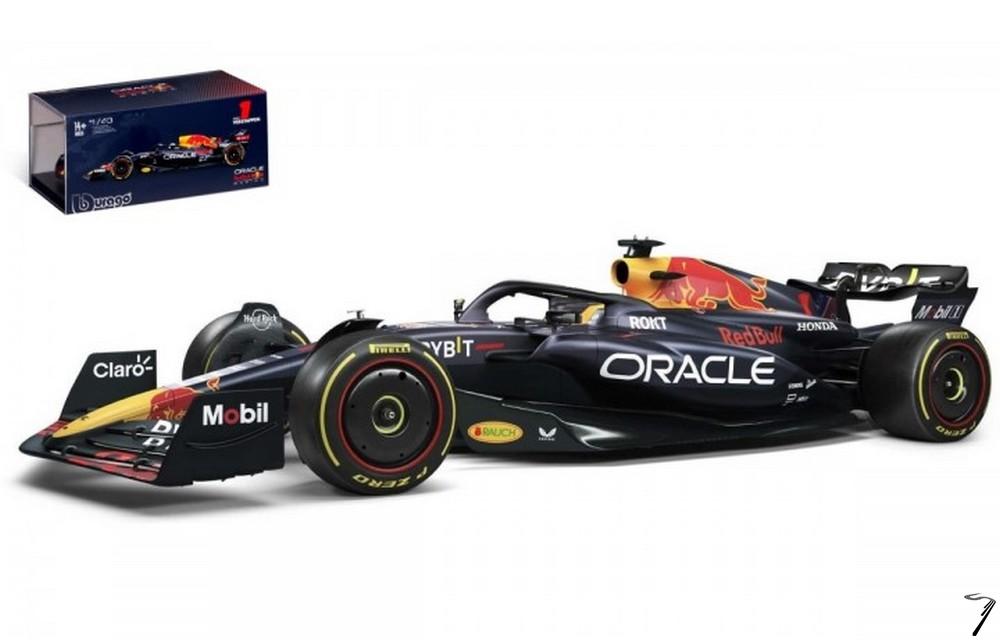 Red Bull RB19 Champion du Monde - avec casque  1/43