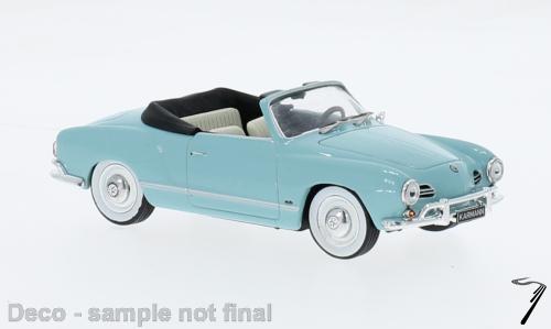 Volkswagen . Ghia convertible bleu 1/43