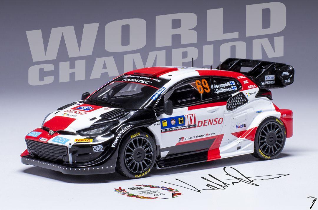 Toyota Yaris Rally 1 - 2eme Rallye Europe Centrale - Champion du Monde - Edition ddicace  1/43