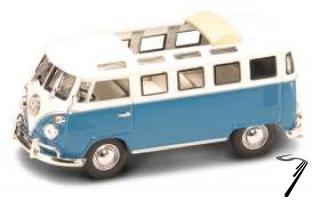 Volkswagen . toit ouvert bleu 1/43