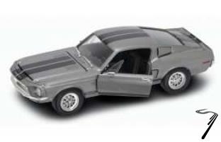 Shelby Mustang GT-500KR gris bandes noires GT-500KR gris bandes noires 1/18