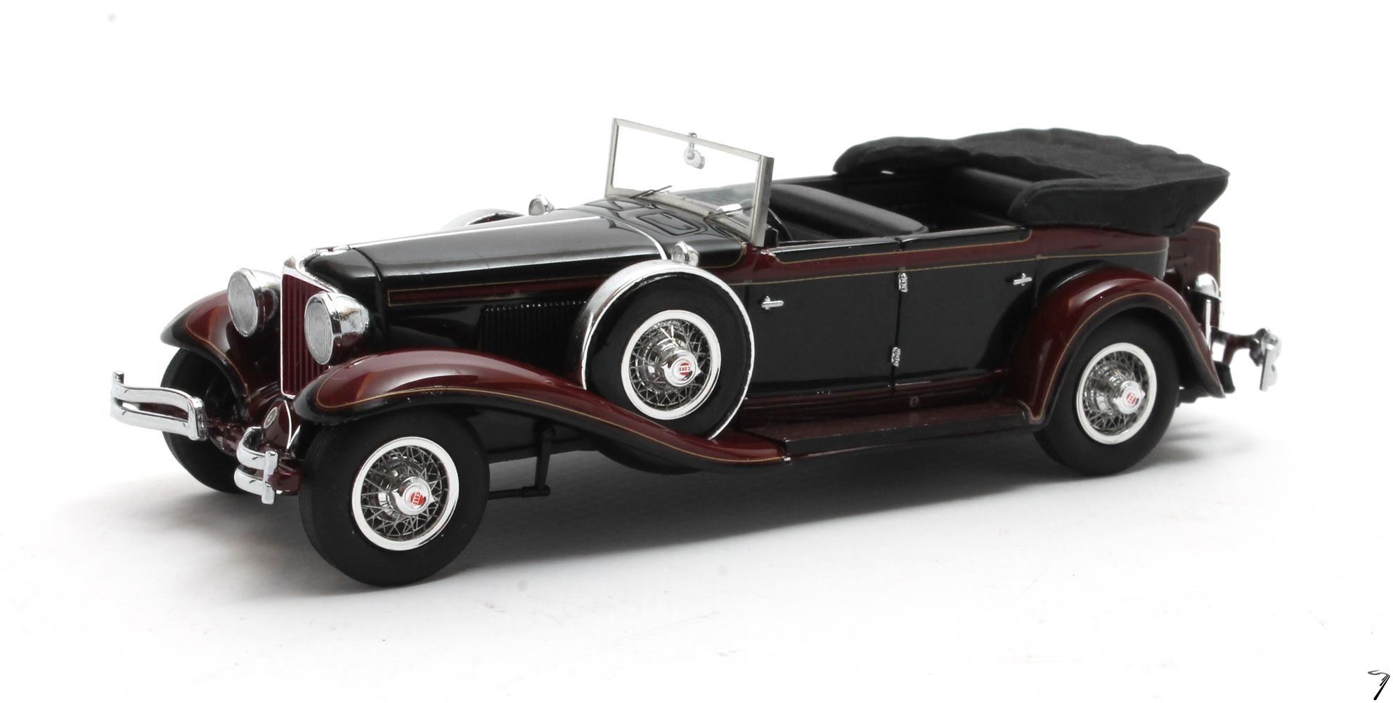 Cord . L-29 Phaeton Sedan Noire dcouverte 1/43