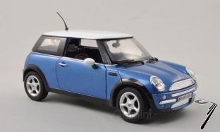 Mini . bleu mtallis 1/18