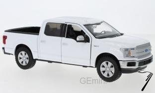 Ford . Lariat crew Cab Blanc -  Echelle 1/27 1/24