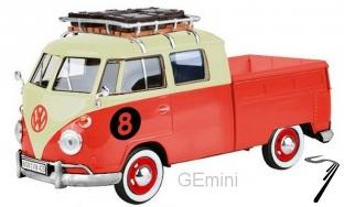 Volkswagen . Doka Rouge / crme 1/24