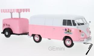 Volkswagen . (T1) avec remorque Ice Cream shop 1/24