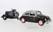 Volkswagen . avec flamme, remorque et moto 1/24