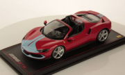 Ferrari 296 GTS Rouge Corsa - Bleu GTS Rouge Corsa - Bleu 1/18