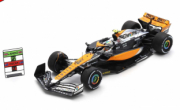 Mac Laren MCL60 - 2eme GP Grande Bretagne avec pitboard - Déco Orange chrome  1/43