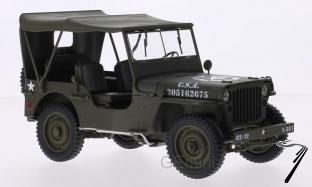 Jeep . U.S. Army - cabriolet ferm 1/18