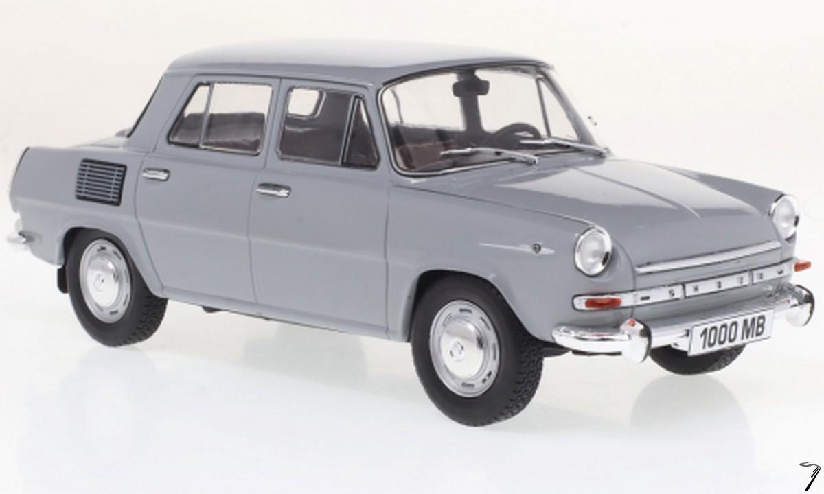 Skoda . MB, gris/blanc 1/24