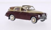 GAZ . M20 cabriolet beige/rouge foncé 1/43