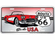 Chevrolet . Route 66 - Plaque Métal 30 x 15 cm autre